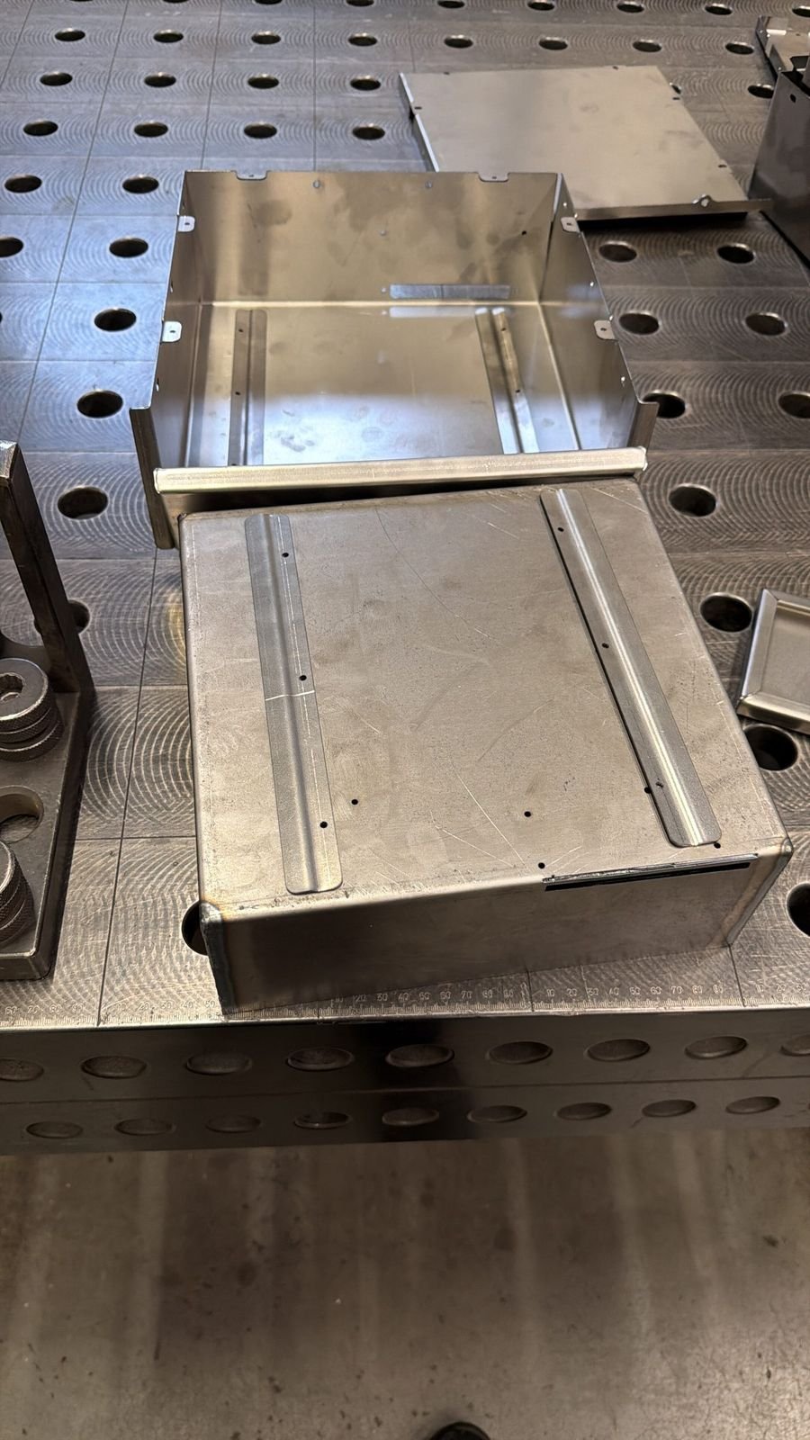 Finished welded stainless steel enclosure (photo 2 of 2)