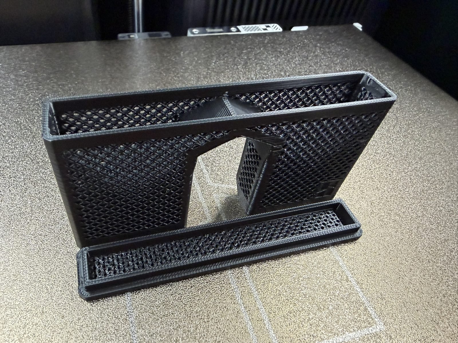 Printed organiser tray, engineering filament