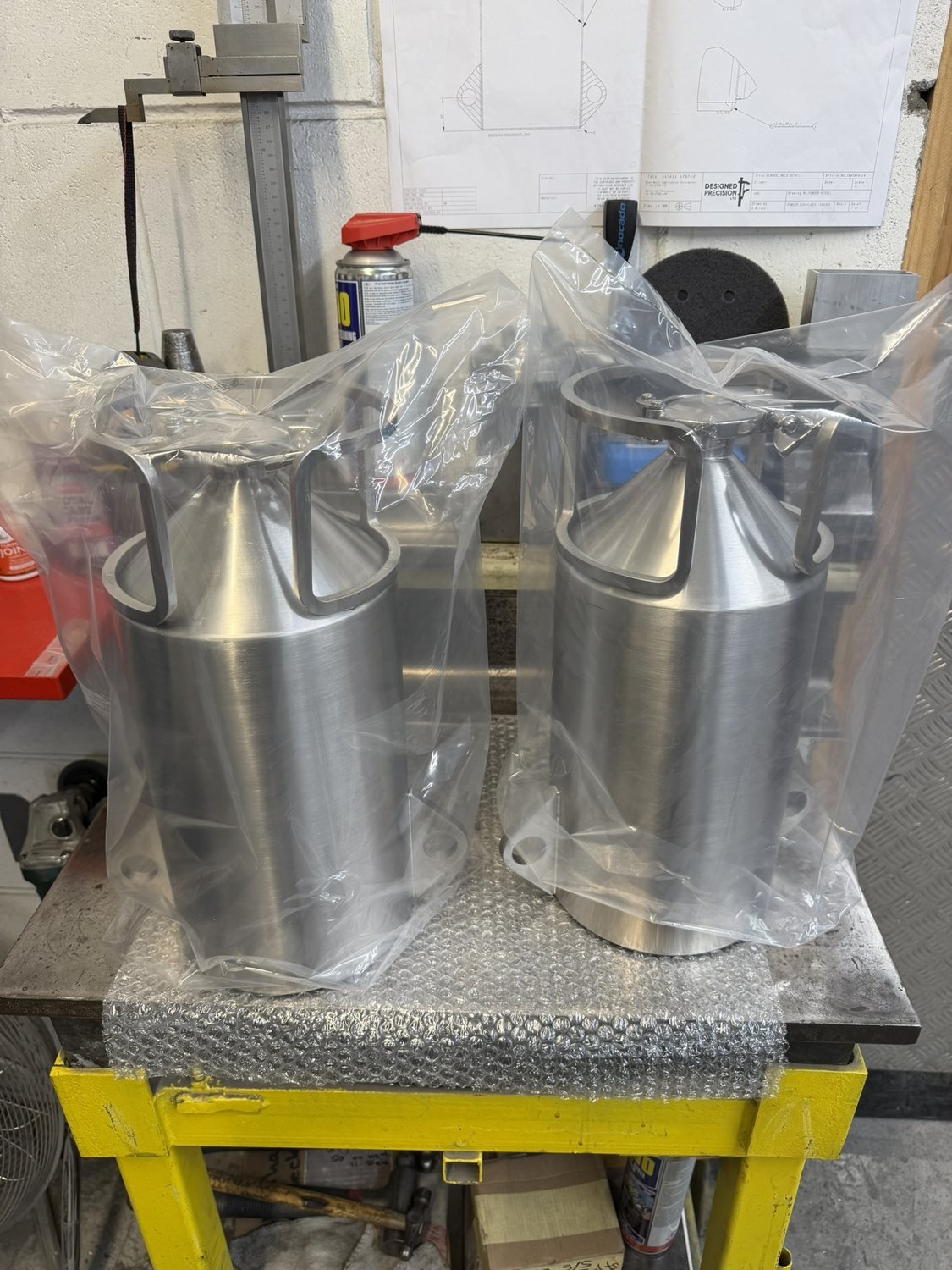 Stainless steel powder containers, 3D metal printed (photo 10 of 16)